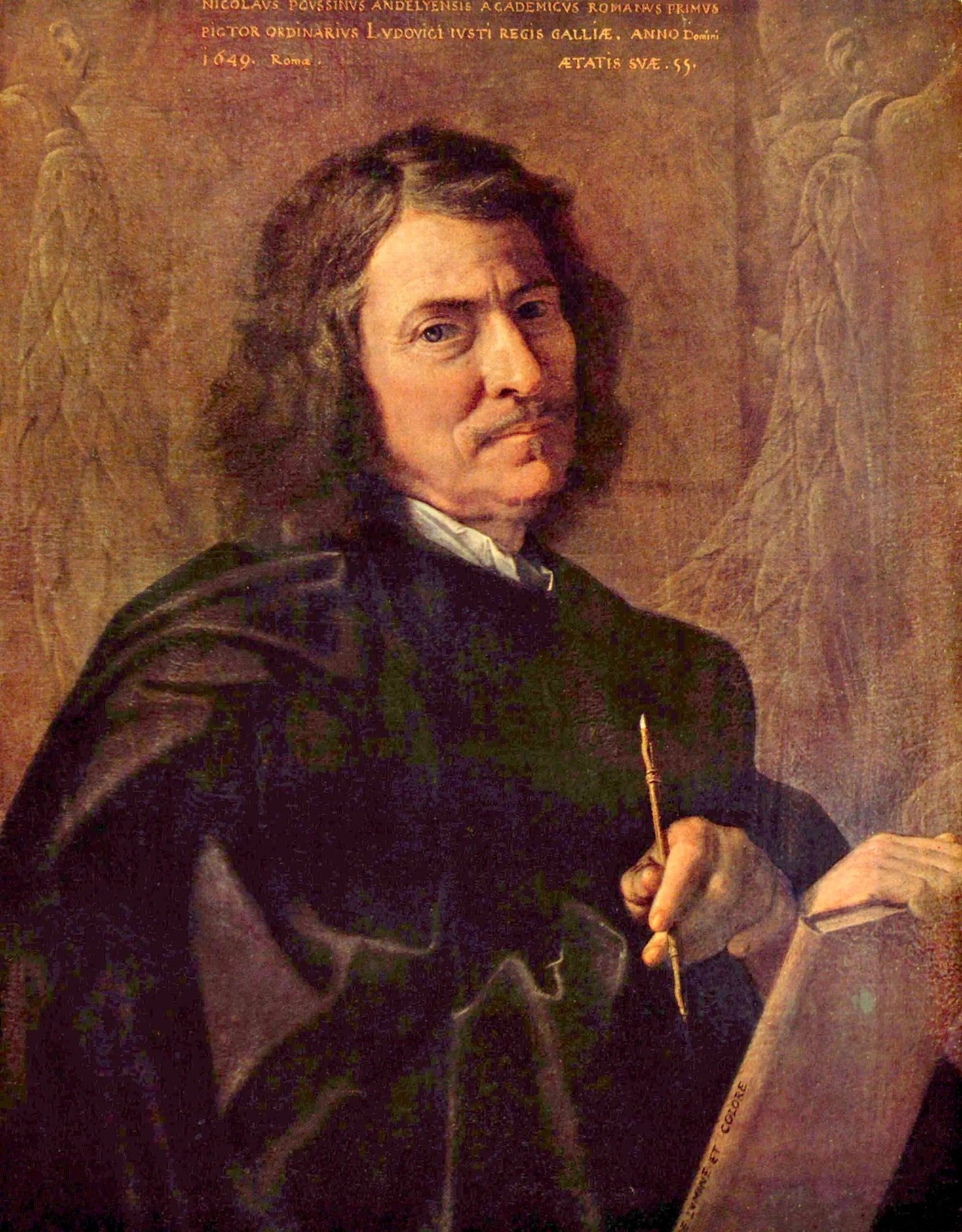 Autoportrait - Nicolas Poussin image 1 tableau peint à l’huile sur toile