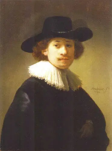 Autoportrait - Rembrandt image 1 copie peinte à la main à l’huile