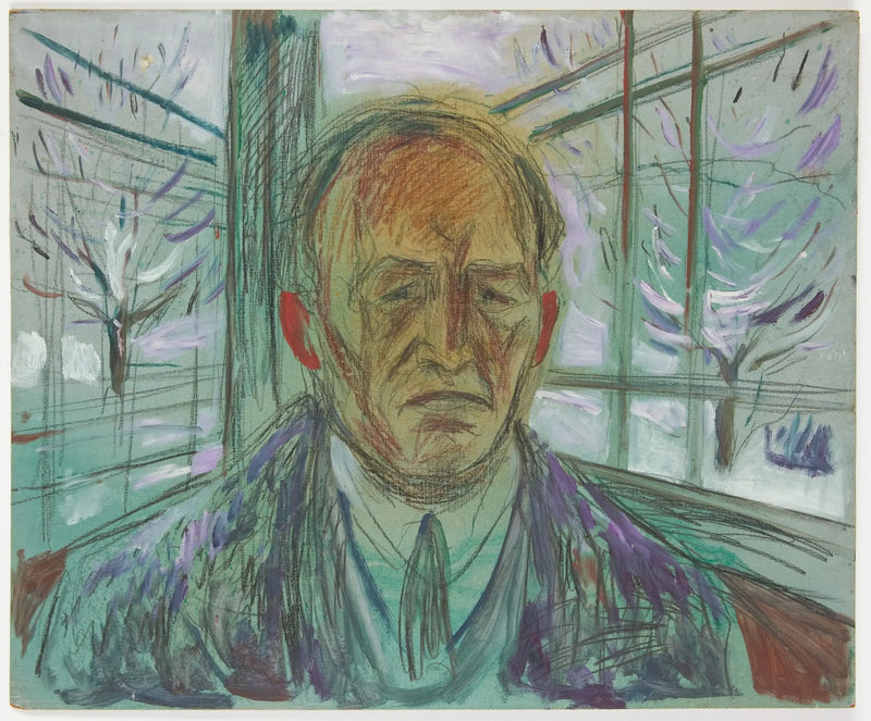 Selbstporträt auf der Veranda - Edvard Munch