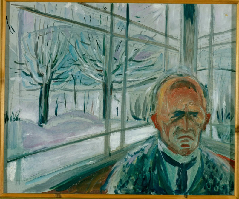 Selbstporträt auf der Veranda - Edvard Munch
