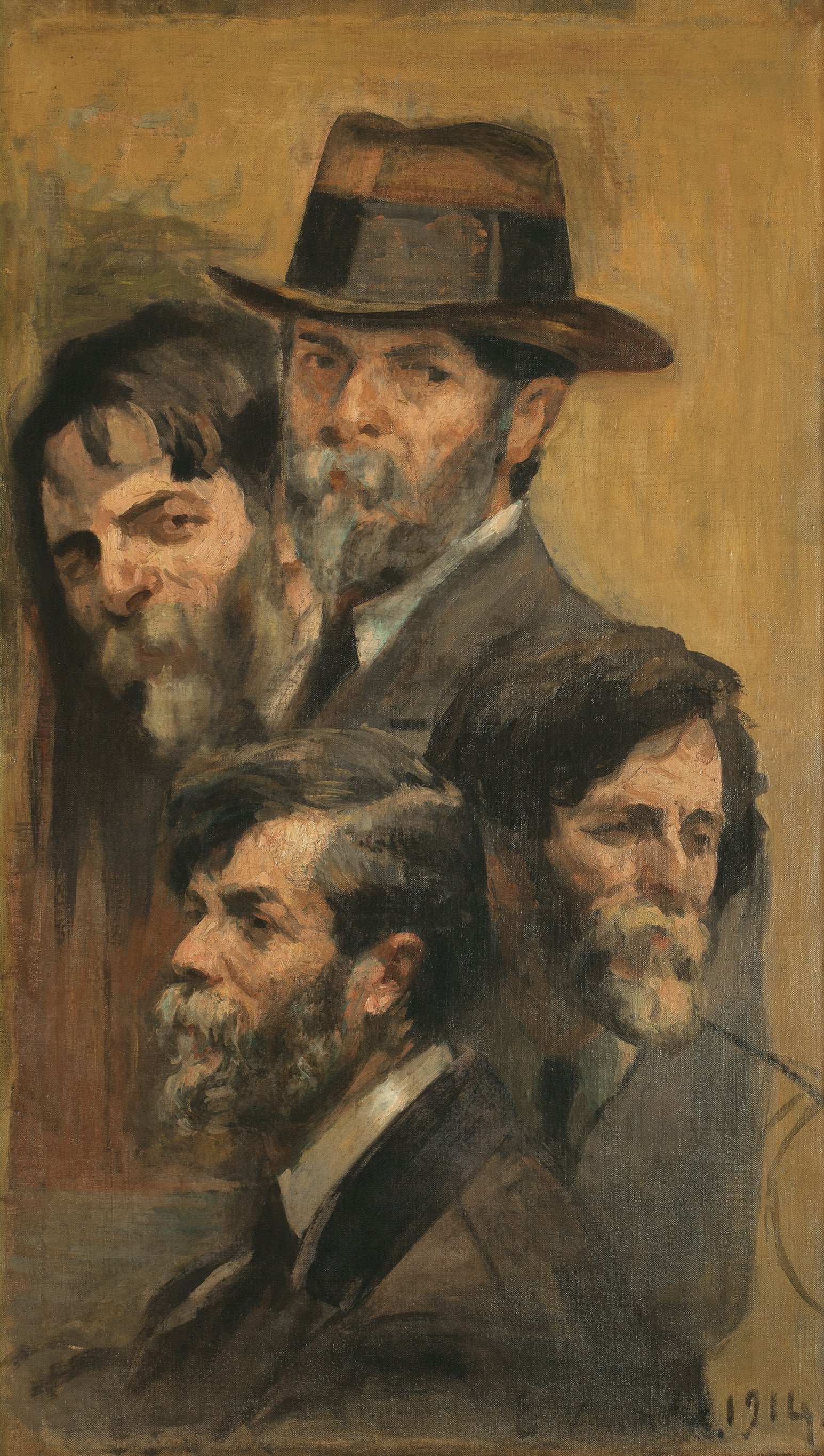 Autorretrato em quatre positions - Eliseu Visconti image 1 reproduction de peinture à l’huile