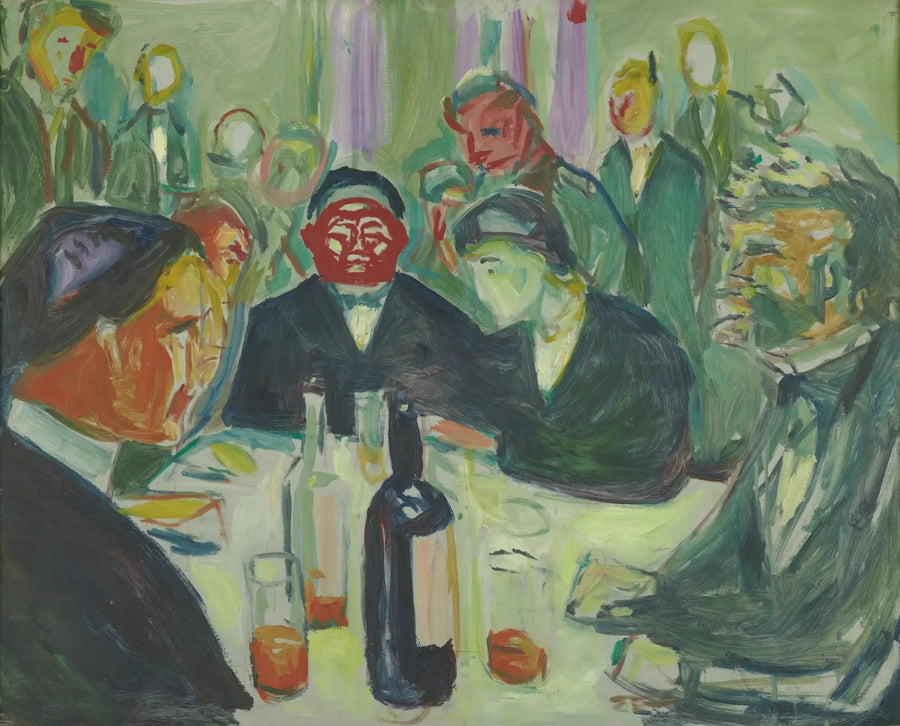 Um den Tisch - Edvard Munch