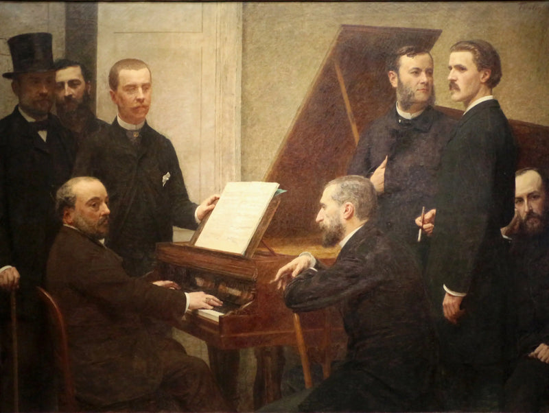 Rund um das Klavier - Henri Fantin-Latour