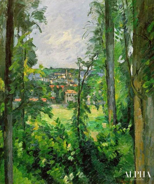 Auvers, vue de la périphérie - Paul Cézanne - Reproductions de tableaux et peintures haut de gamme