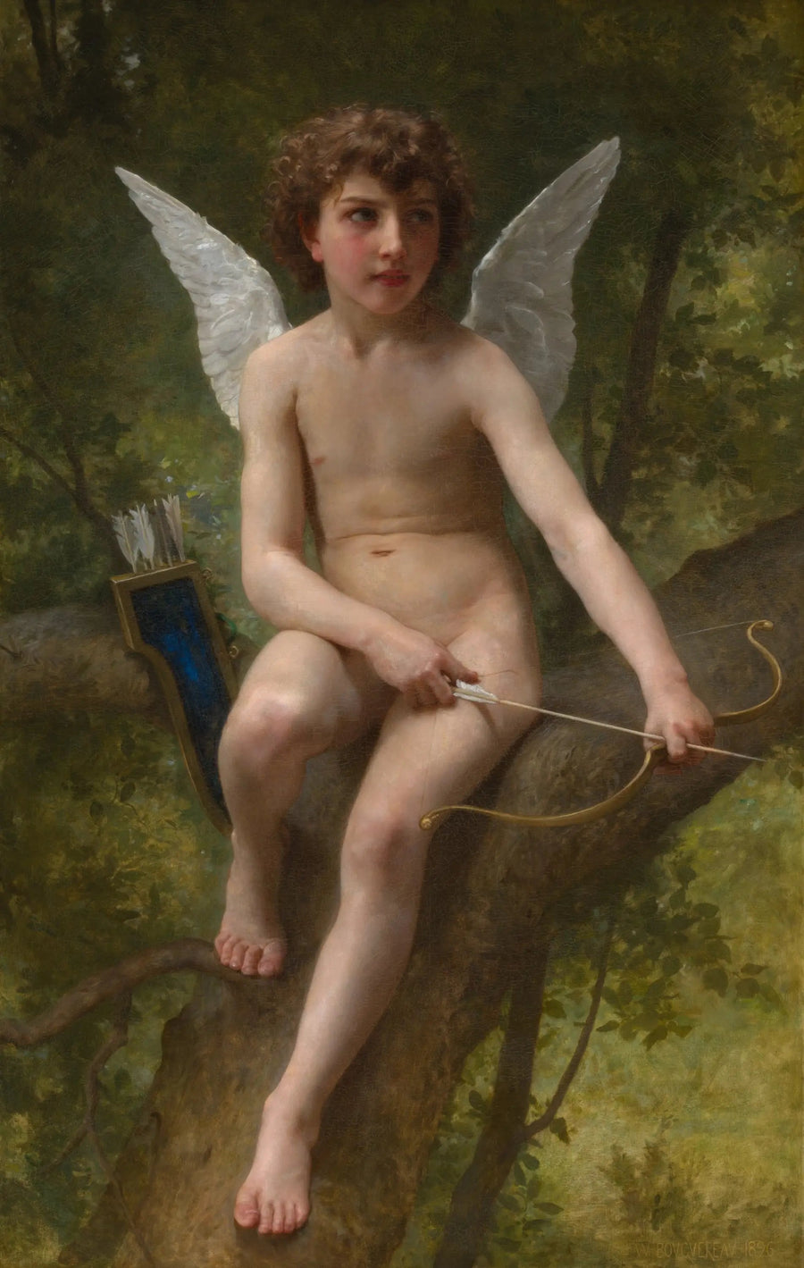 Auf der Lauer - Bouguereau