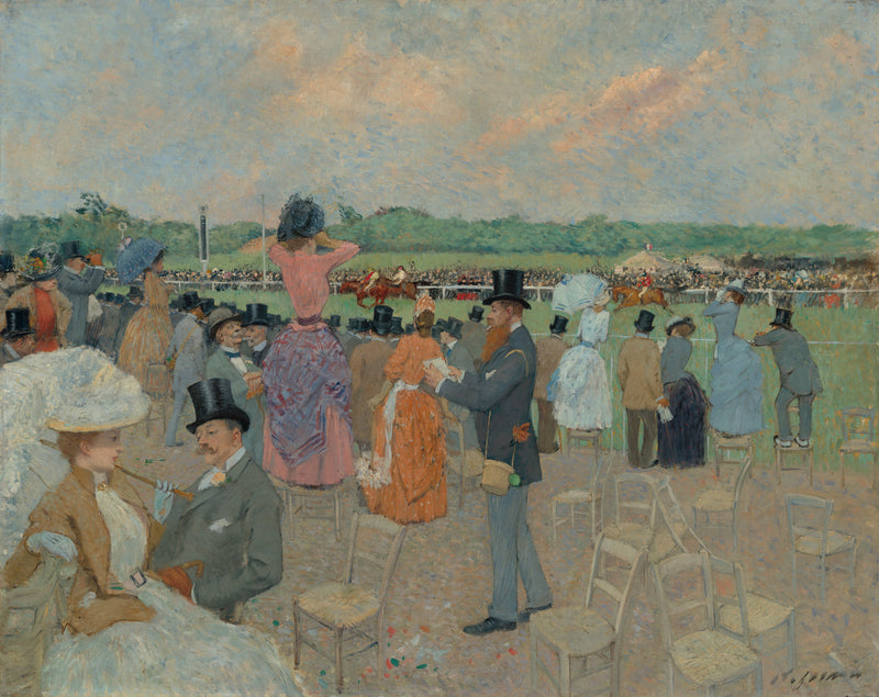 Aux Courses à Longchamp - Jean-Louis Forain