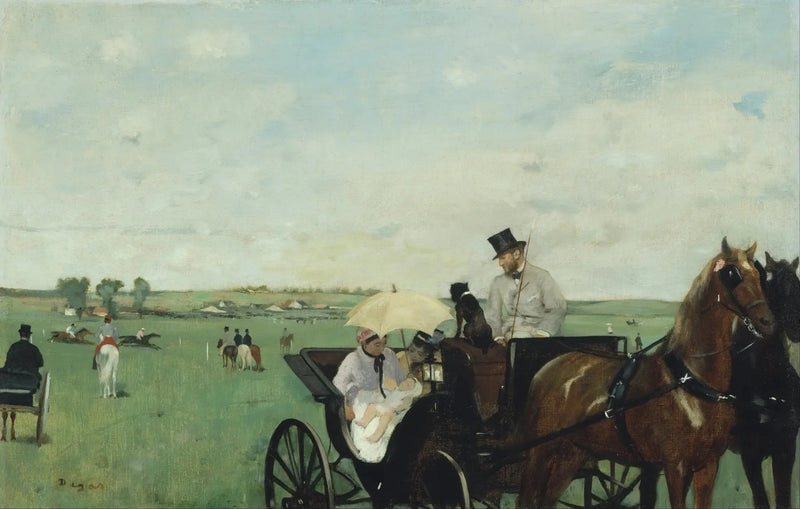 Auf den Pferderennen in der Provinz - Edgar Degas