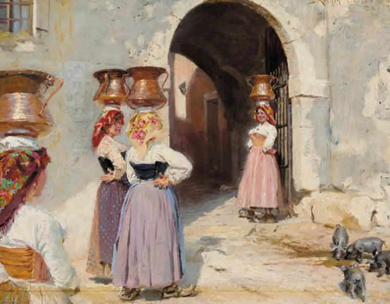 An den Toren von Civita d'Antino. - Peder Severin Krøyer