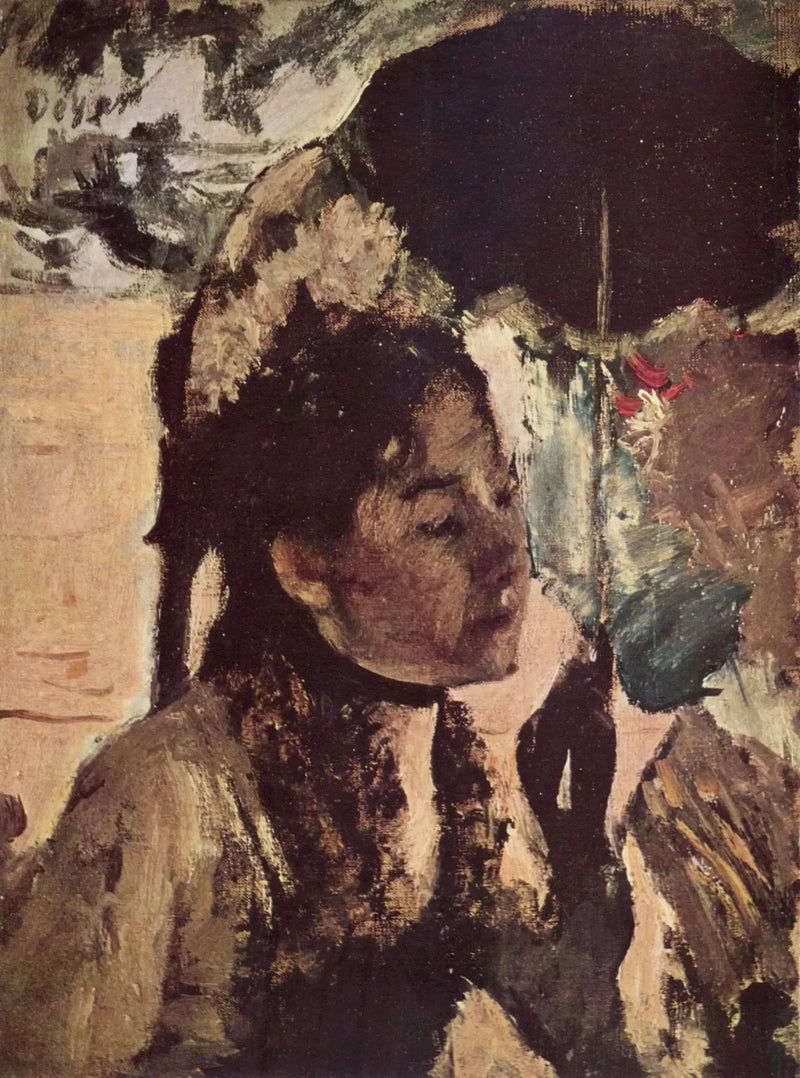 In den Tuilerien, Die Frau mit dem Sonnenschirm - Edgar Degas