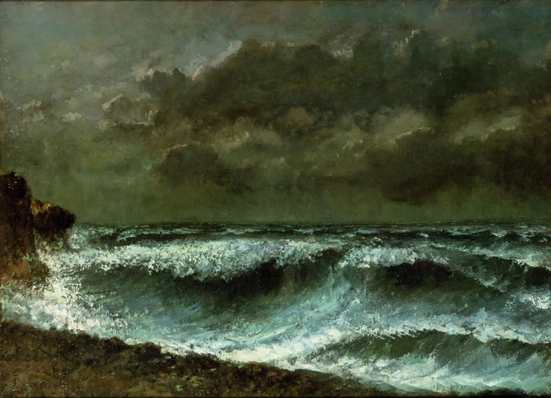 Vor dem Sturm am Horizont - Gustave Courbet
