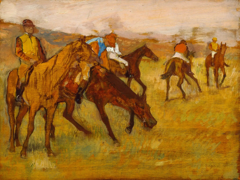 Vor dem Rennen - Edgar Degas