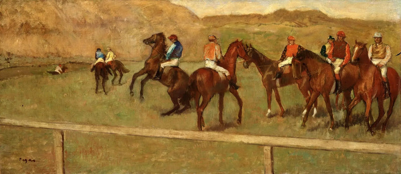 Vor der Abfahrt - Edgar Degas