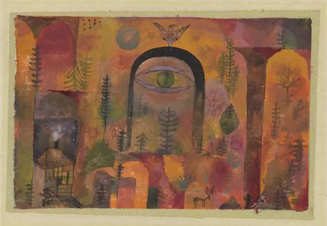 Avec l’aigle - Paul Klee image 1 copie de tableau peinte à la main