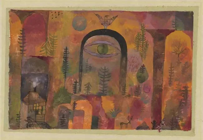 Mit dem Adler - Paul Klee