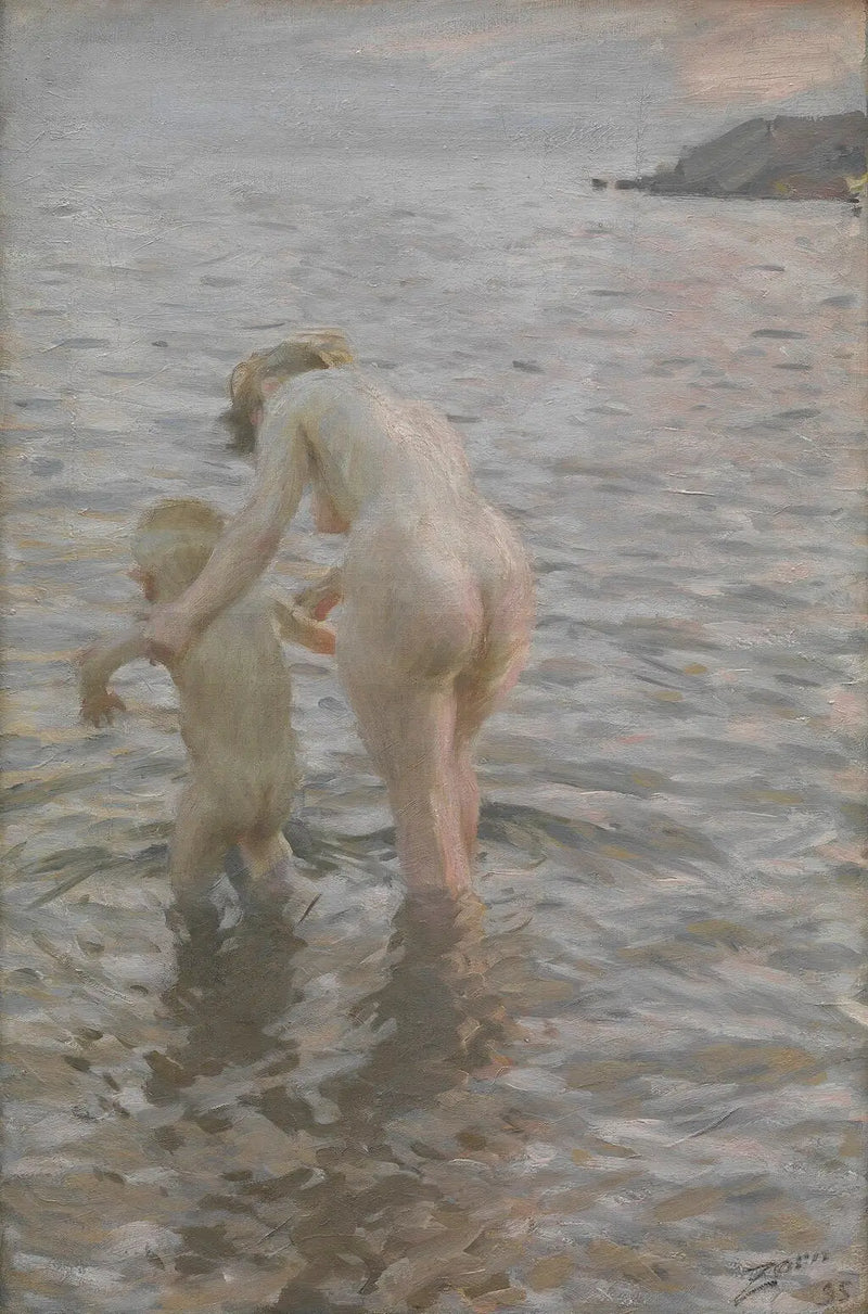 Mit seiner Mutter - Anders Zorn