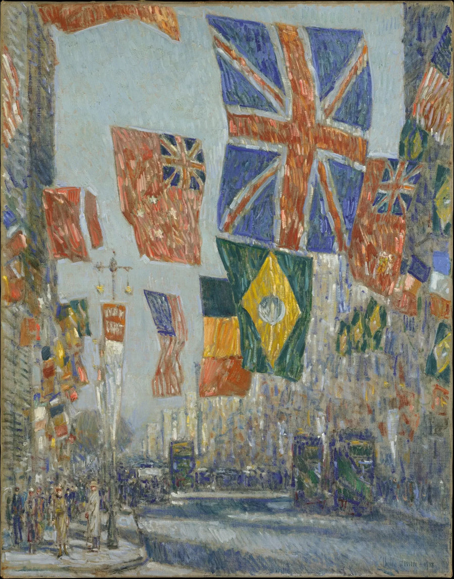 Avenue der Alliés, Großbritannien, 1918 - Childe Hassam