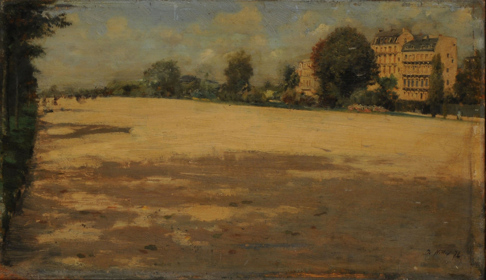 Avenue du Bois de Boulogne - Giuseppe De Nittis image 1 reproduction artisanale de tableau