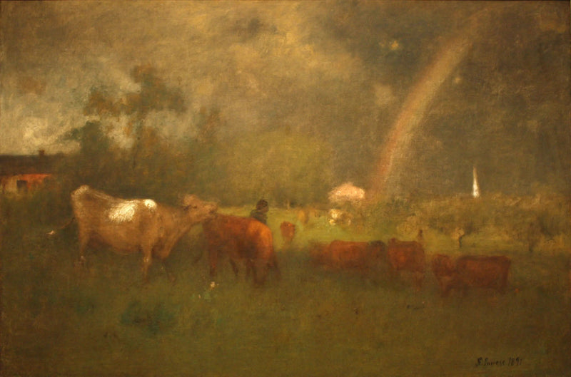 Averse sur le Fluss Delaware - George Inness