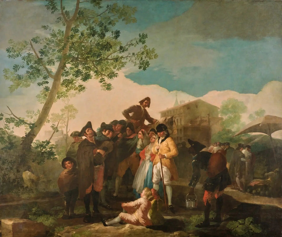 Blinder mit Gitarre - Francisco de Goya
