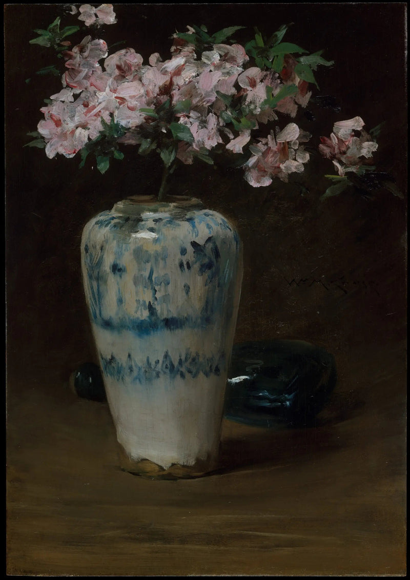 Azalée rose — Chinesische Vase - William Merritt Chase