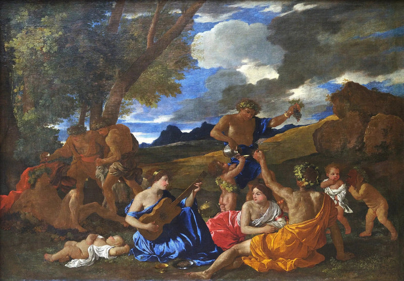 Bacchanale bei der Gitarrenspielerin - Nicolas Poussin
