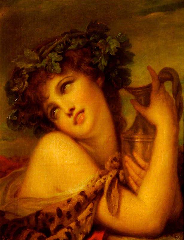 Bacchantin mit Amphore - Jean-Baptiste Greuze