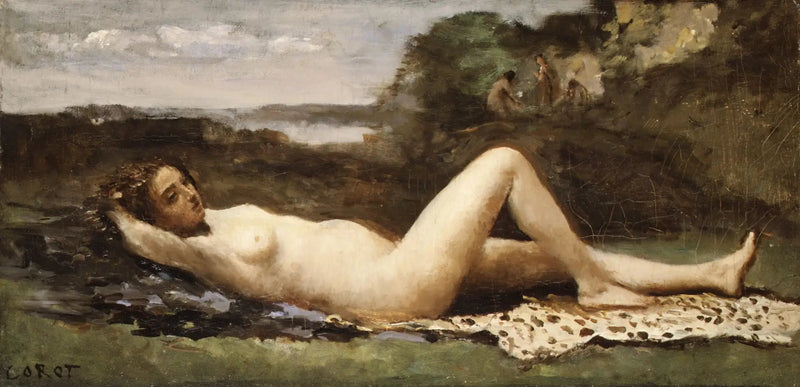 Bacchantin in einer Landschaft - Jean-Baptiste Camille Corot