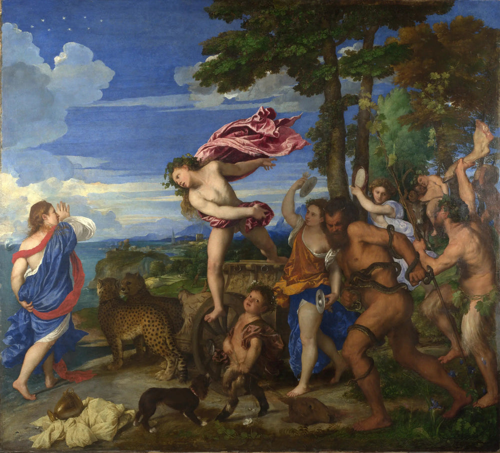 Bacchus et Ariane - Titian image 1 reproduction artisanale de tableau