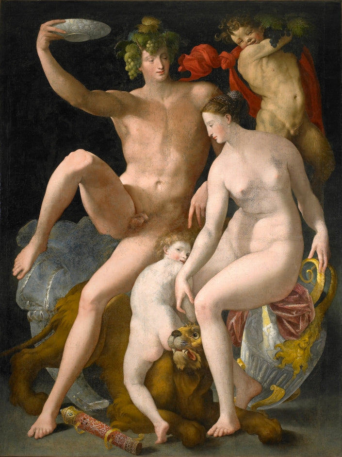 Bacchus, Venus und Amor - Rosso Fiorentino