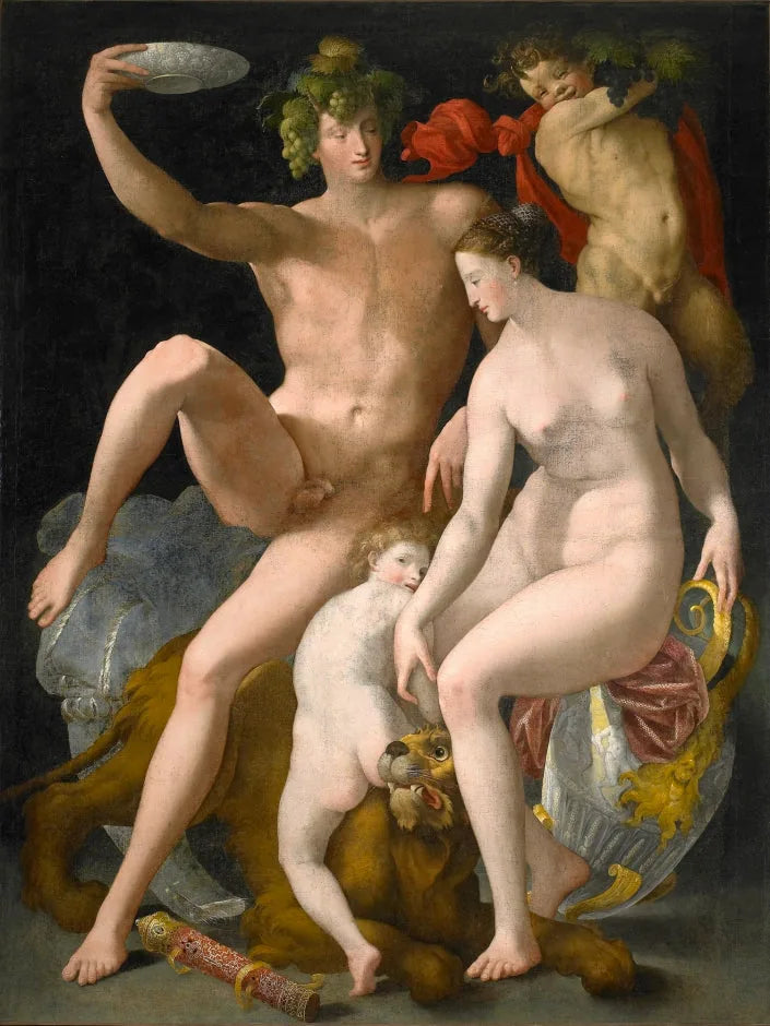 Bacchus, Venus und Amor - Rosso Fiorentino