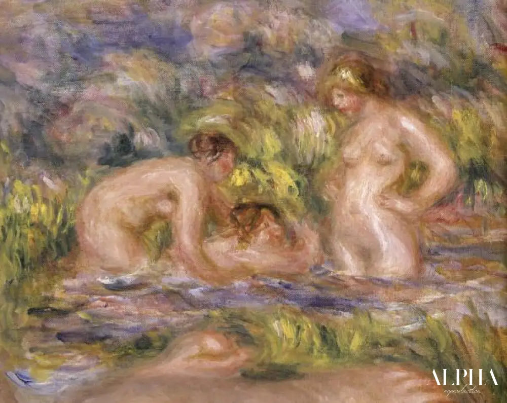 Baigneurs 1918 Détail - Pierre-Auguste Renoir - Reproductions de tableaux et peintures haut de gamme