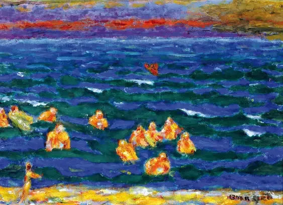 Badende am Ende des Tages - Pierre Bonnard