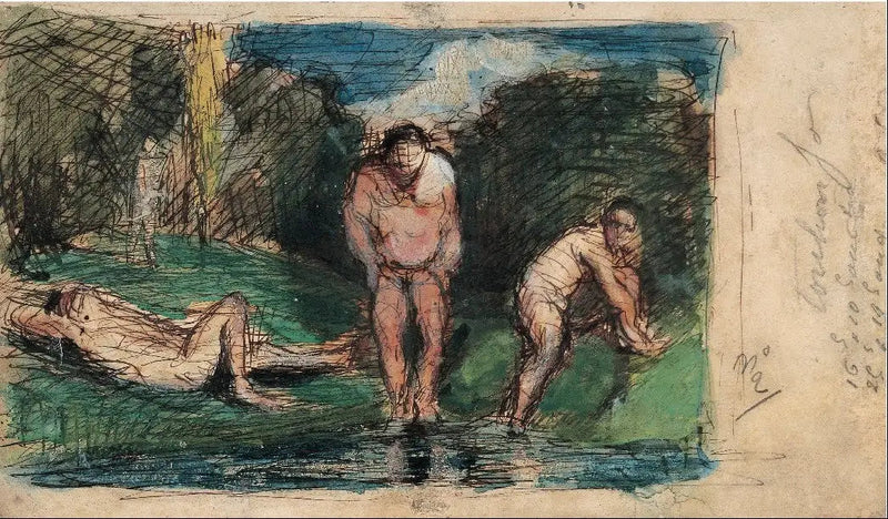 Badende in Ruhe - Paul Cézanne