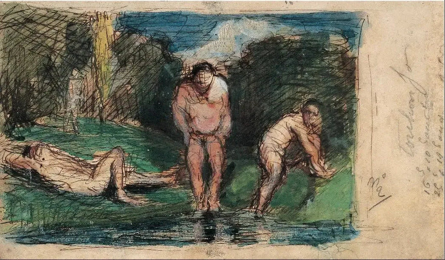 Badende in Ruhe - Paul Cézanne