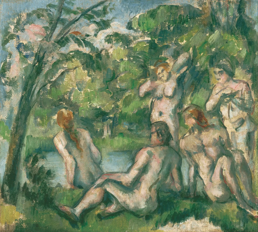 Badende Männer und Frauen - Paul Cézanne