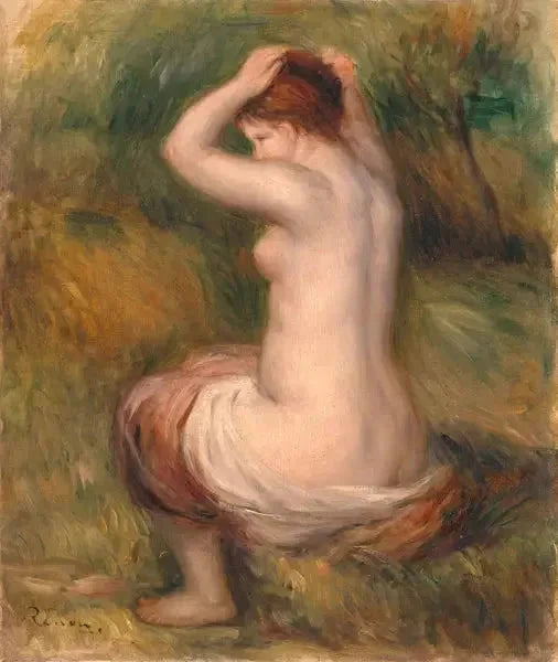 Nackte sitzend - Pierre-Auguste Renoir
