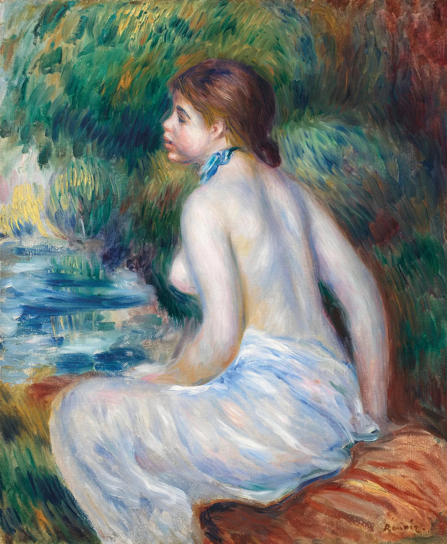 Sitzende Badende - Pierre-Auguste Renoir