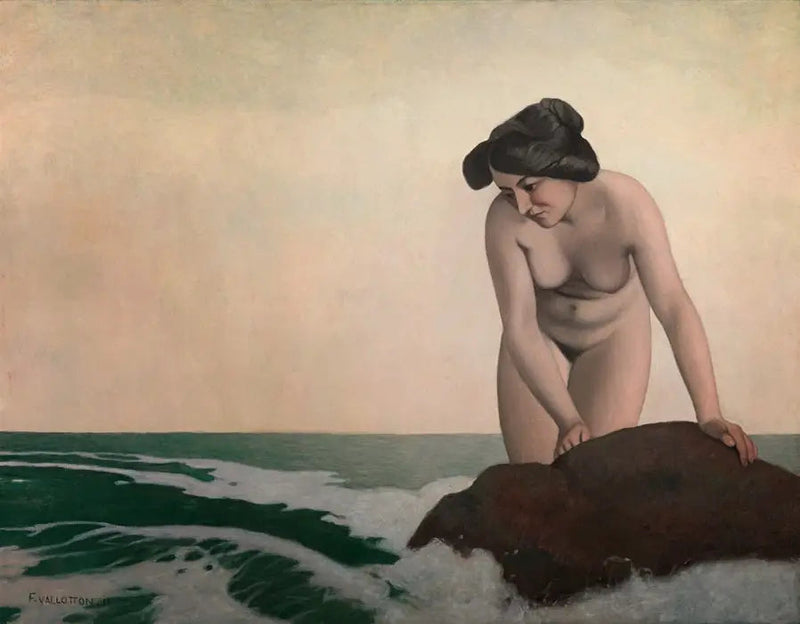 Badende am Felsen - Félix Vallotton