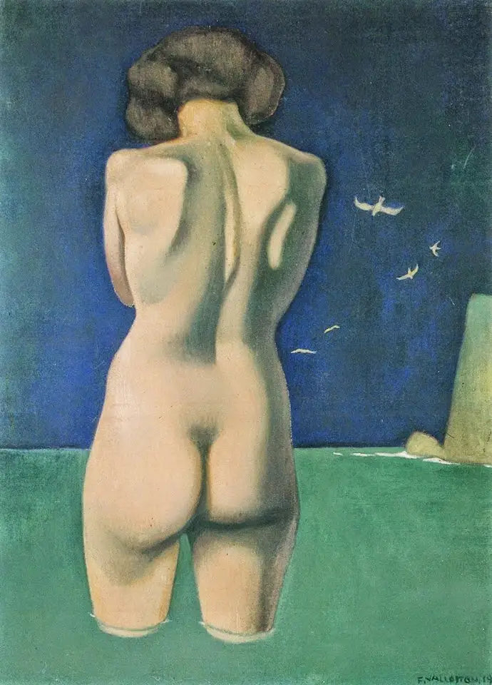 Badende mit Vögeln - Félix Vallotton