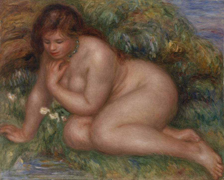 Badende, die sich im Wasser betrachtet - Pierre-Auguste Renoir