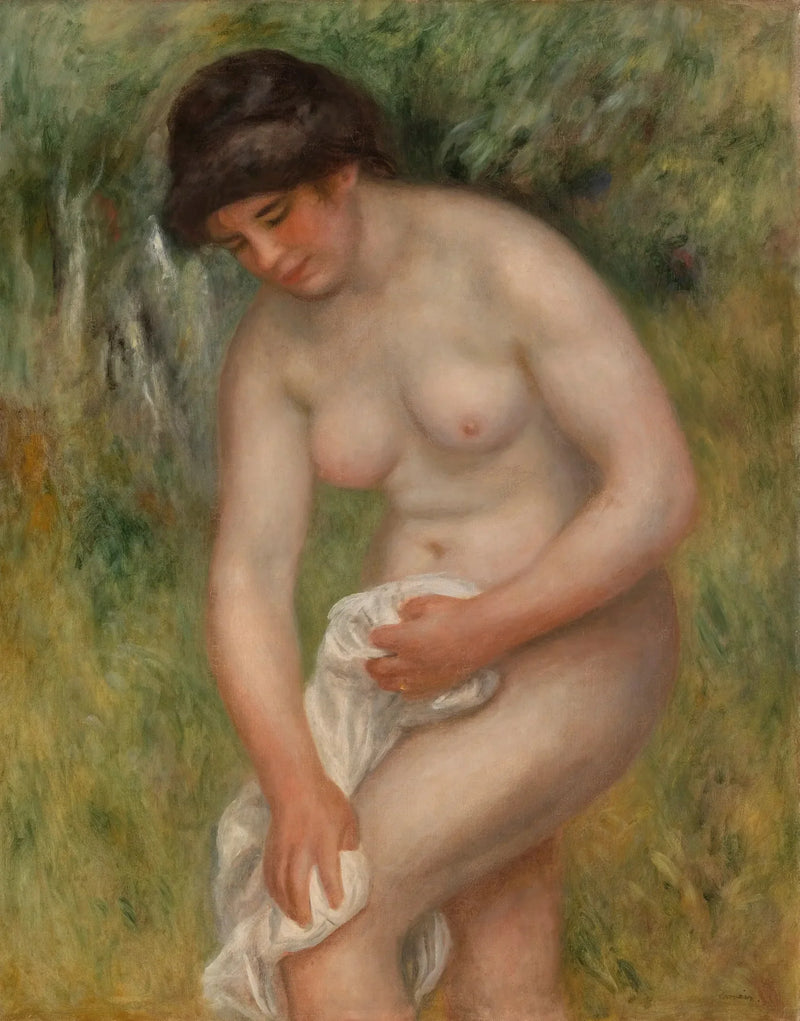 Badende, die sich abtrocknet (Badende, die sich abwischt) - Pierre-Auguste Renoir