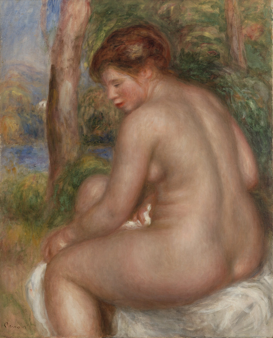 Badende in Dreiviertelansicht - Pierre-Auguste Renoir