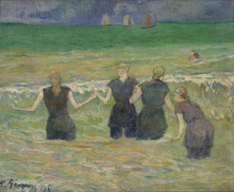 Badende in Dieppe - Paul Gauguin