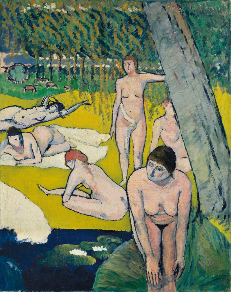 Badende mit Seerosen - Émile Bernard