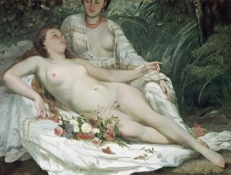 Badende - Gustave Courbet