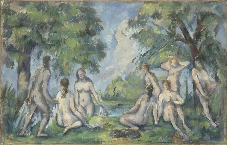 Baigneuses - Paul Cézanne image 1 reproduction réalisée par Alpha Reproduction