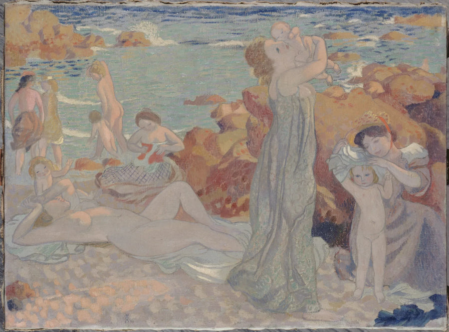 Badende, Strand von Pouldu - Maurice Denis
