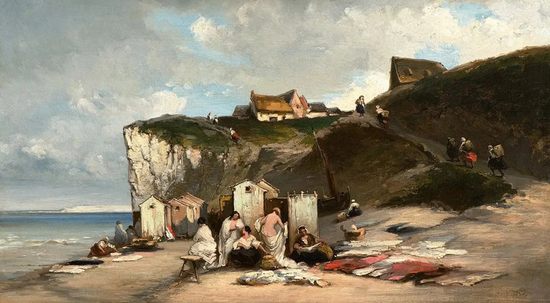 Frauenbad in Dieppe II - Carl Spitzweg