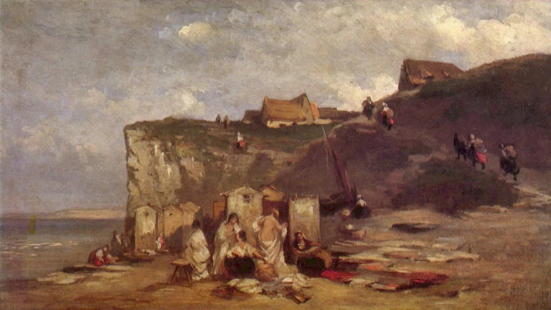 Frauenbad in Dieppe III - Carl Spitzweg