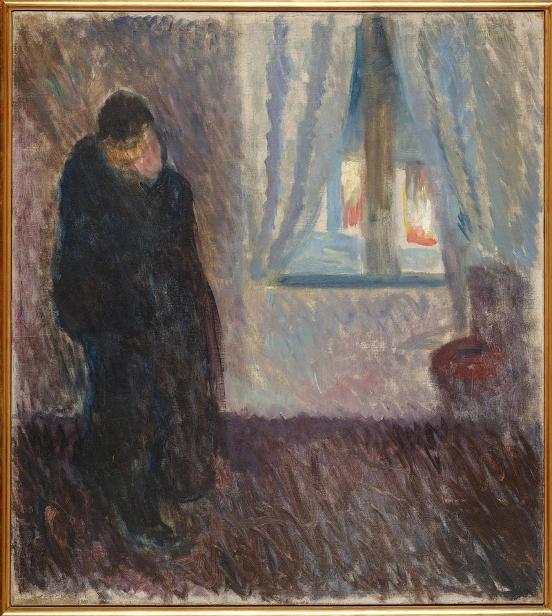 Kuss am Fenster - Edvard Munch